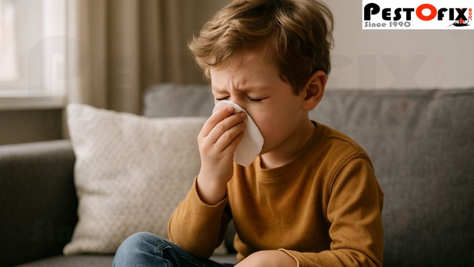 Children affected by pest allergies