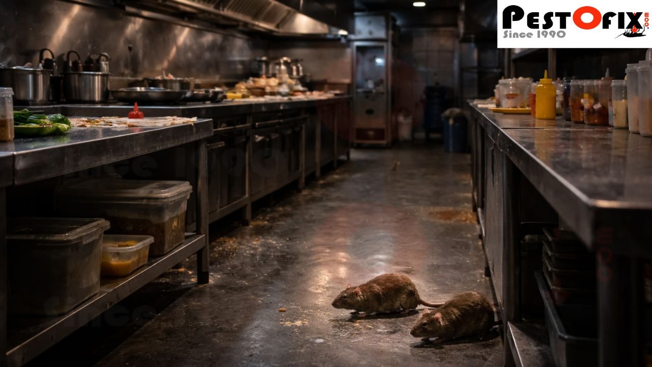 Rodent activity increasing in commercial kitchens after operating hours