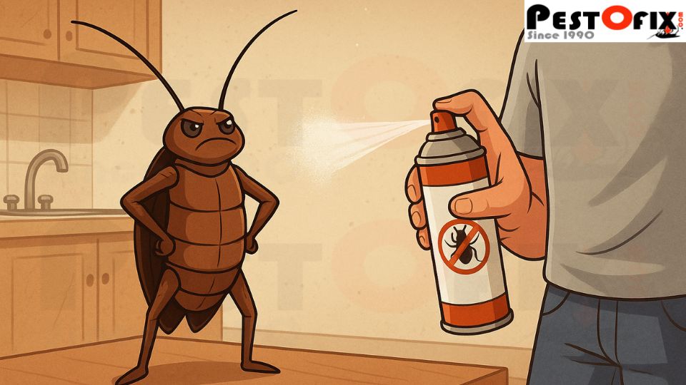 DIY cockroach spray fails against infestations