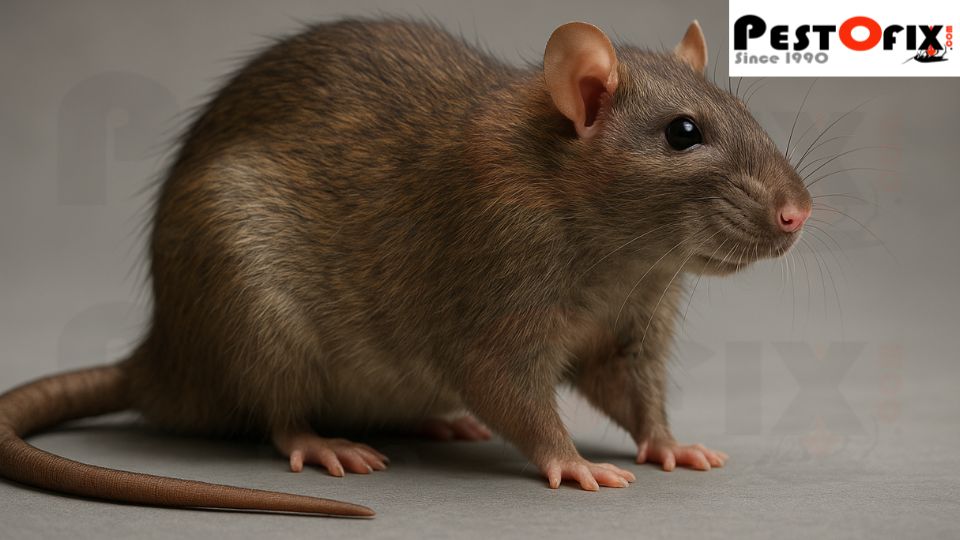 Norway Rat (Rattus norvegicus) - High-resolution close-up