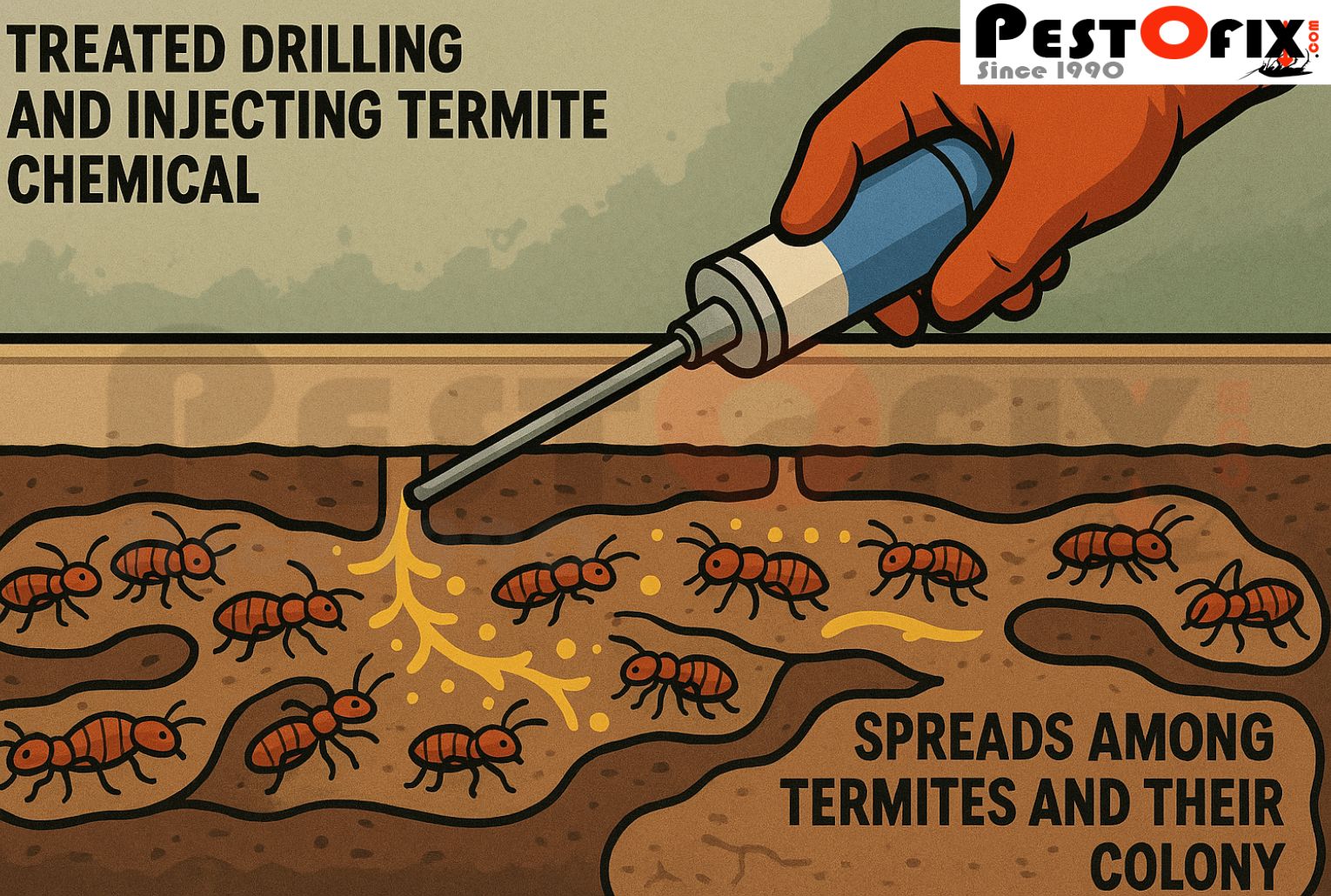 Professional termite treatment