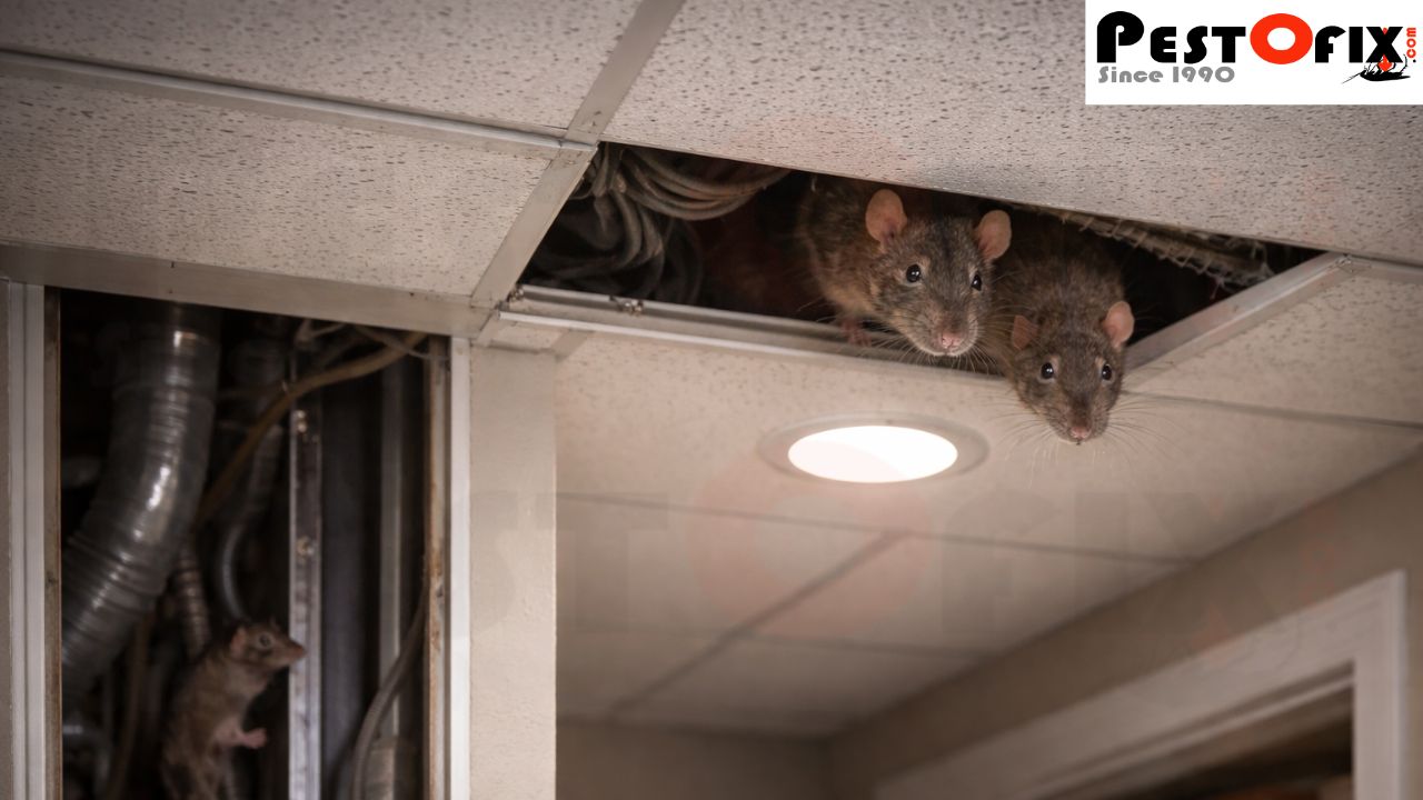 Rats using service shafts and false ceiling light gaps to re-enter apartments