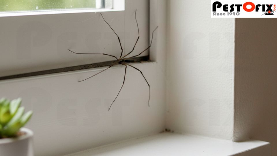 Illustration of spider behavior and hiding spots