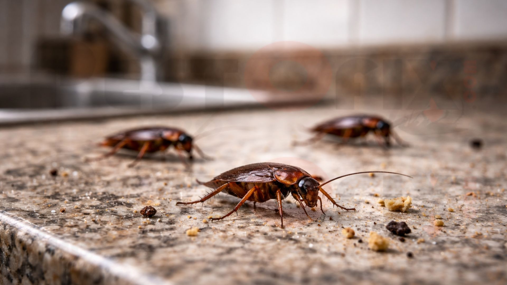 Pestofix odourless cockroach gel treatment in a home kitchen