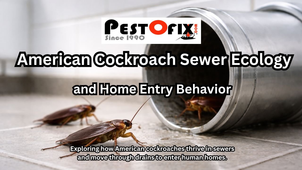 American Cockroach Sewer Ecology and Home Entry Behavior